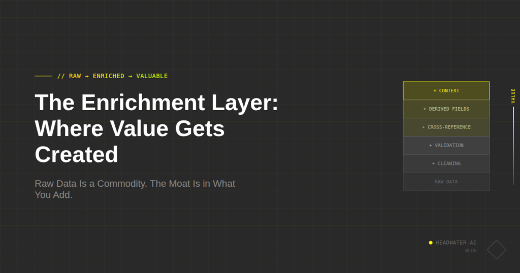 The enrichment layer where value gets created